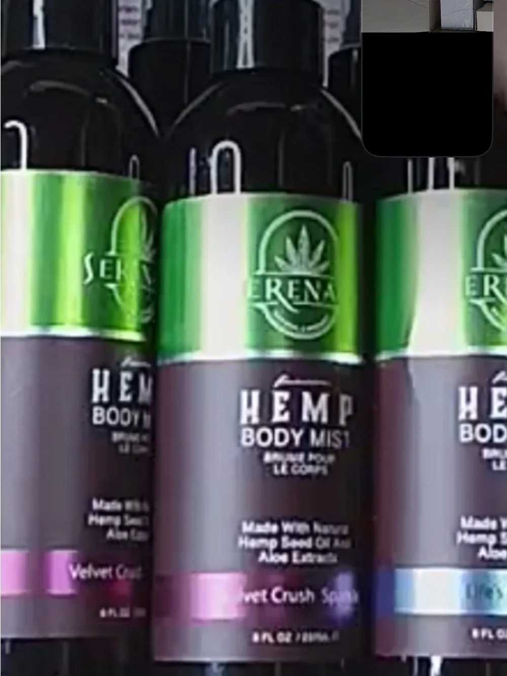 Serenata Hemp Body 8oz Hydrating Aloe Spray Vegan Natural Fragrance NEW